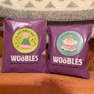 The Woobles 2 Pack Birthday Cake and Party Hat